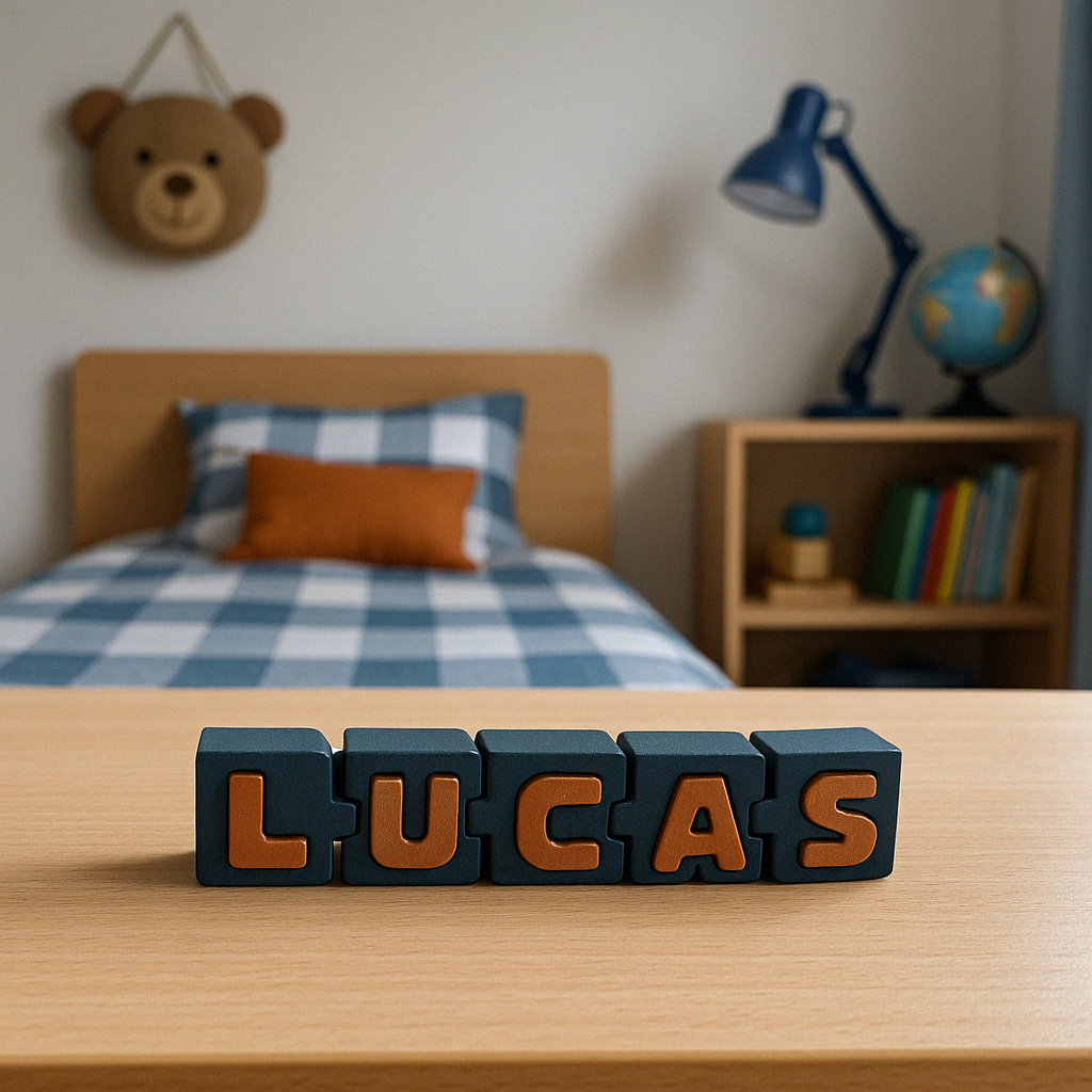 Name Necklace – Decorative Name Object for Children's Room - Premium Quality