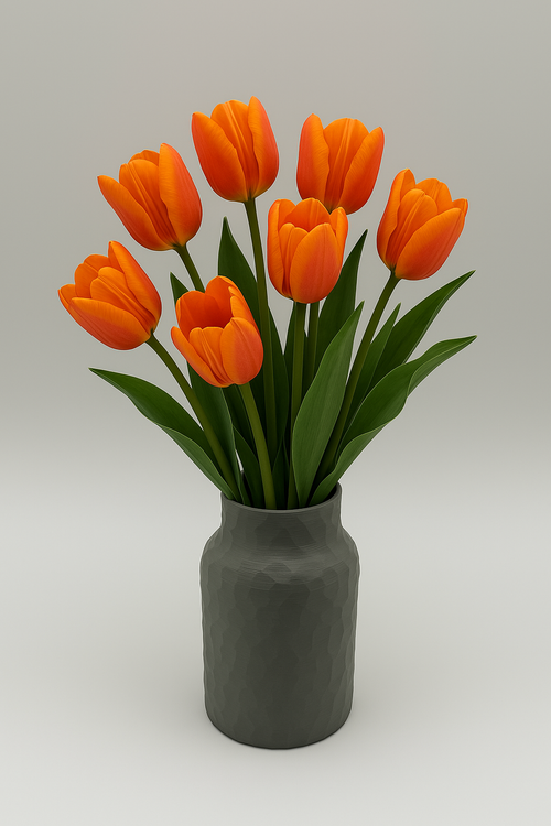 Moderne 3D-gedruckte Vase mit stilvollem Design – Perfekt für zeitgenössisches Interieur – Premium-Qualität