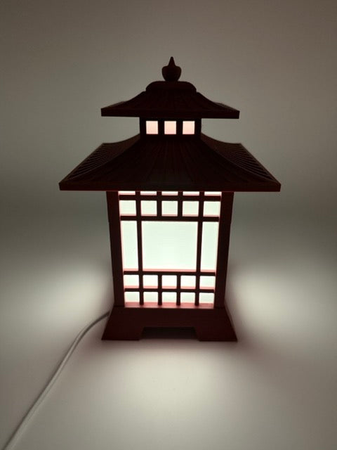Japanese Pagoda Lamp – Unique LED Table Lamp with Remote Control | Atmospheric Oriental Decoration