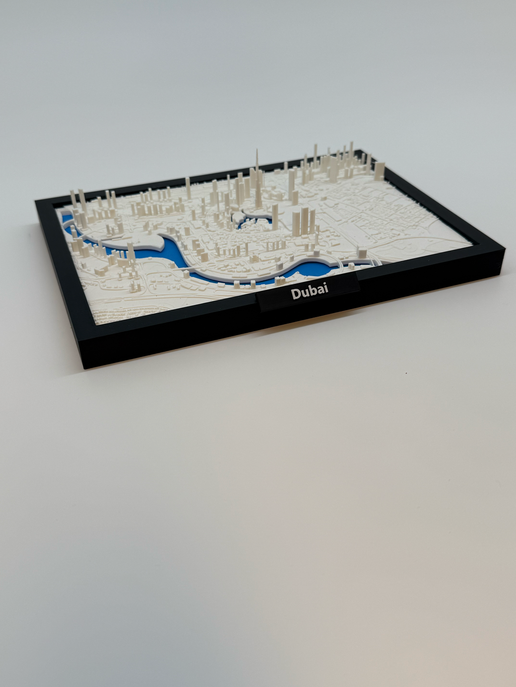 3D Geprinte Miniatuur van Dubai – Gedetailleerde Stadskaart en Skyline - Premium Quality