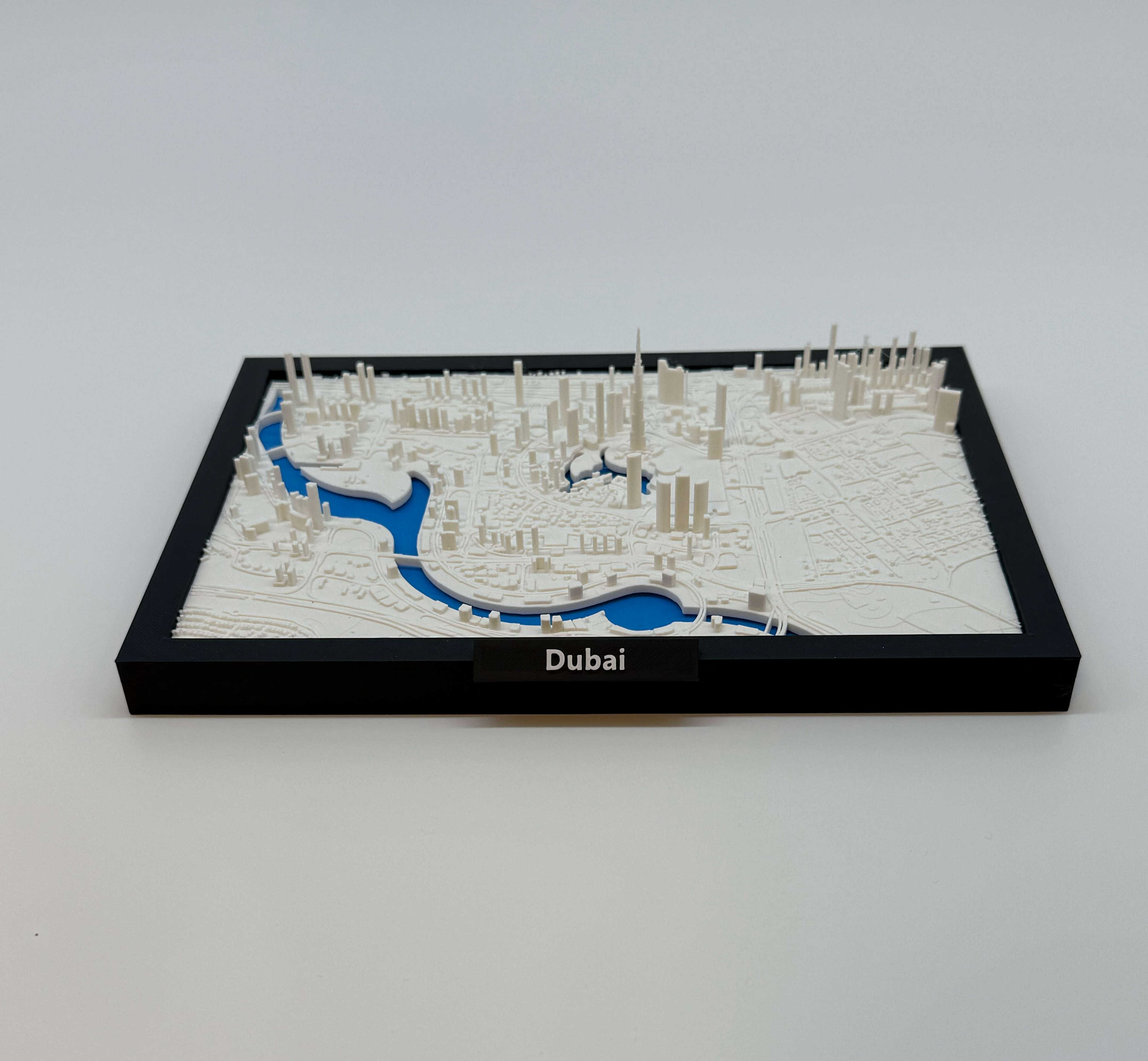 3D Printed Miniature of Dubai – Detailed City Map and Skyline - Premium Quality