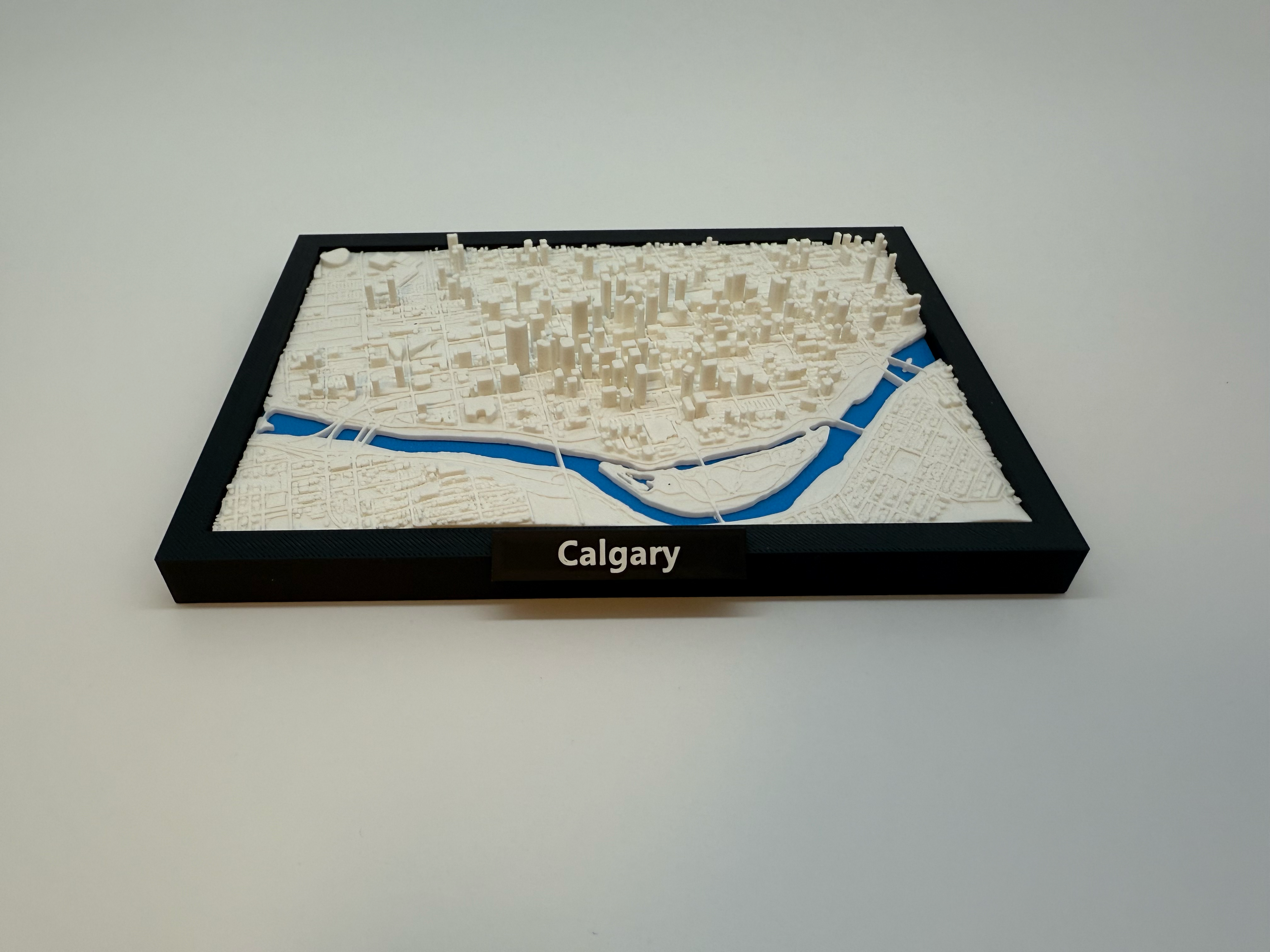 3D Printed Miniature of Calgary – Detailed City Map and Skyline - Premium Quality