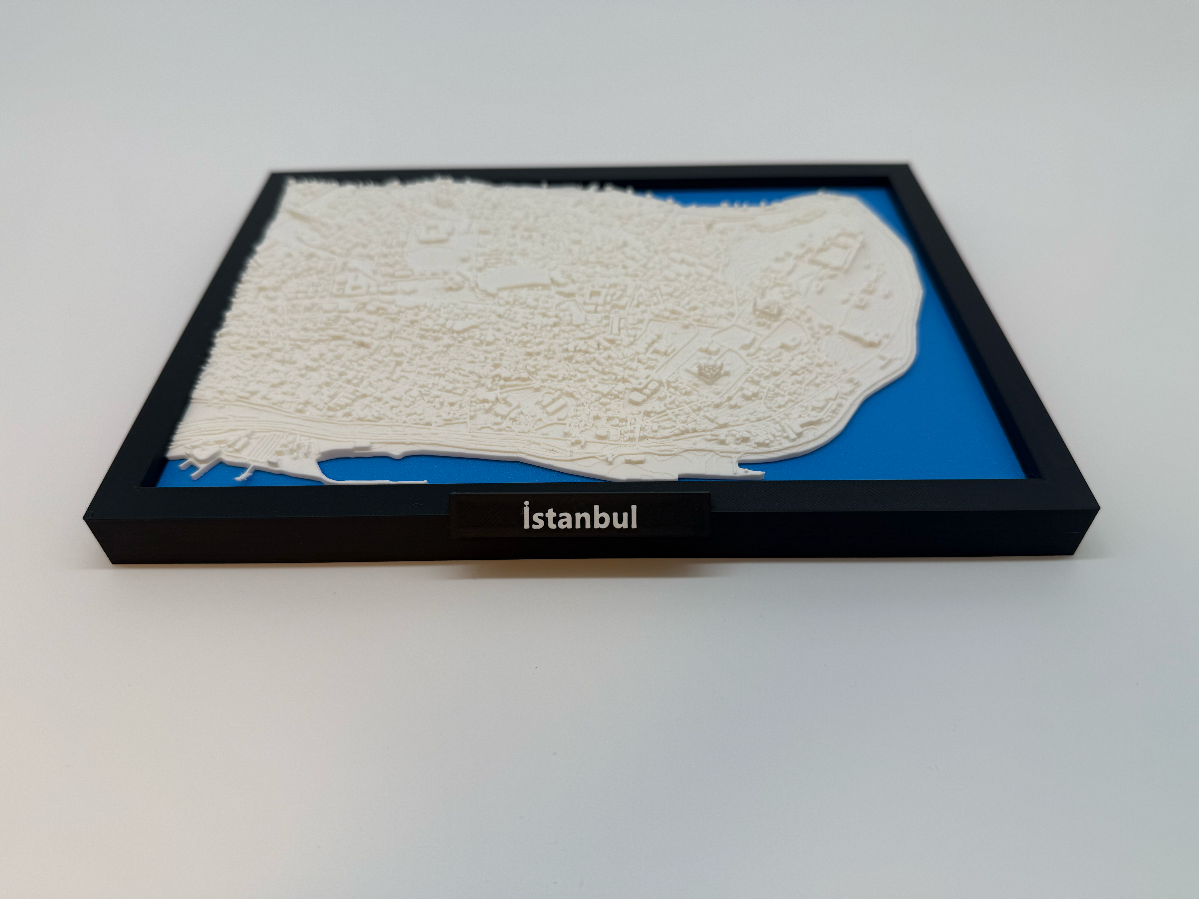 3D Printed Miniature of Istanbul – Detailed City Map and Bosphorus - Premium Quality