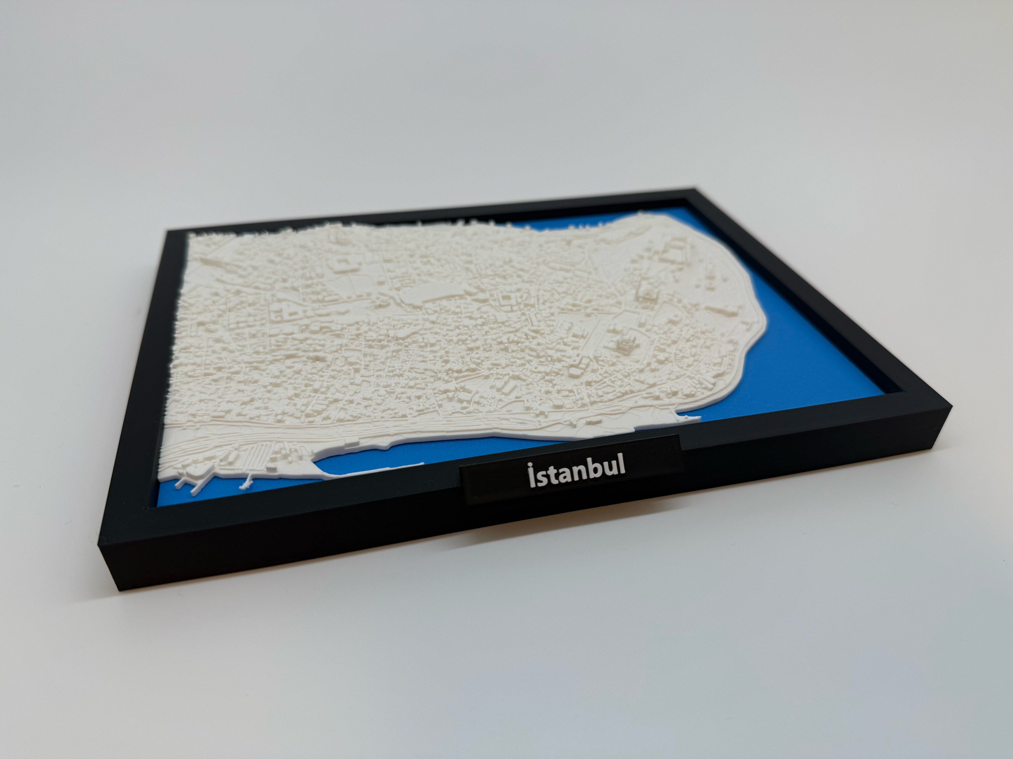 3D Printed Miniature of Istanbul – Detailed City Map and Bosphorus - Premium Quality