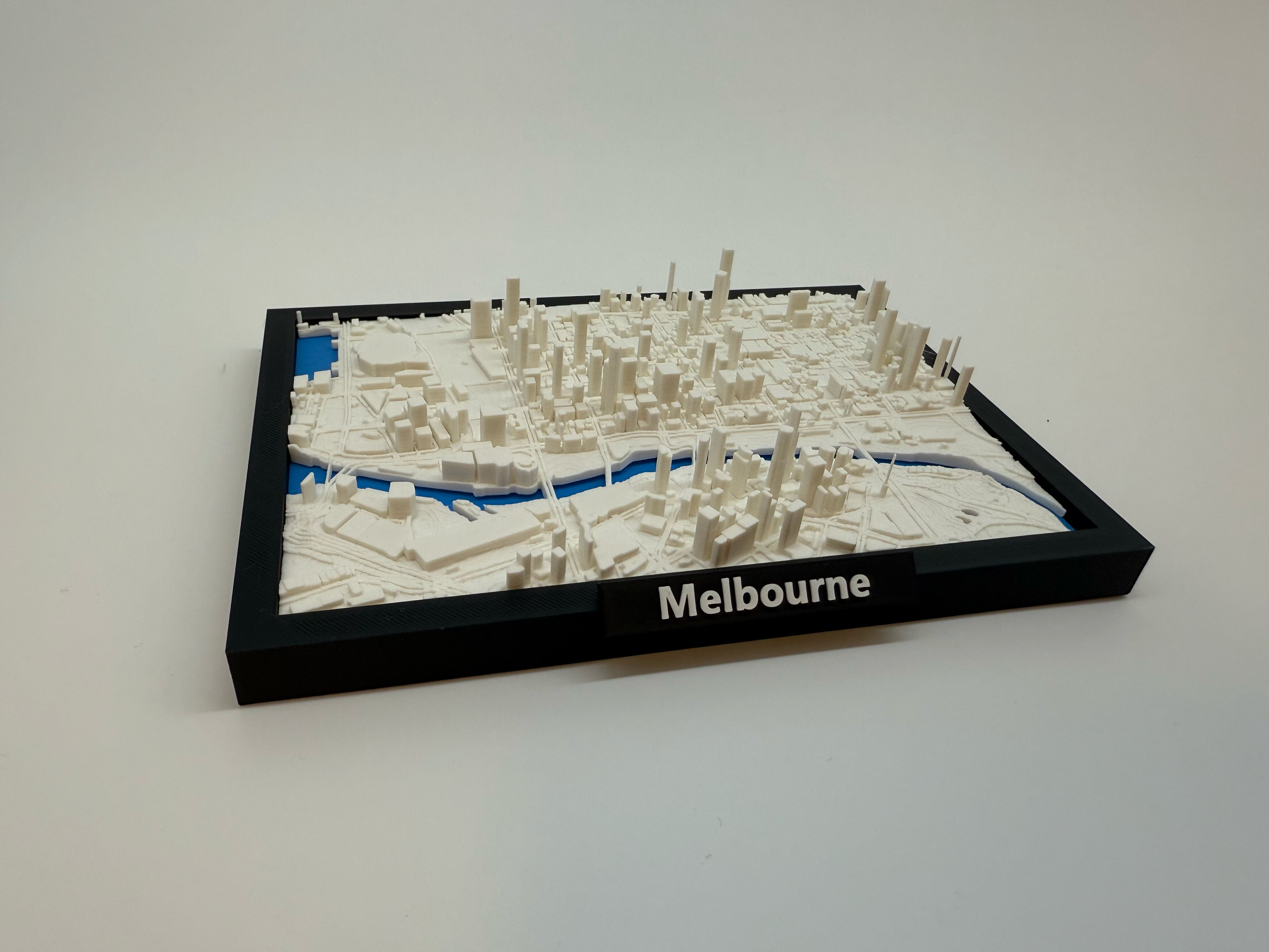 3D Printed Miniature of Melbourne – Detailed City Map and Skyline - Premium Quality