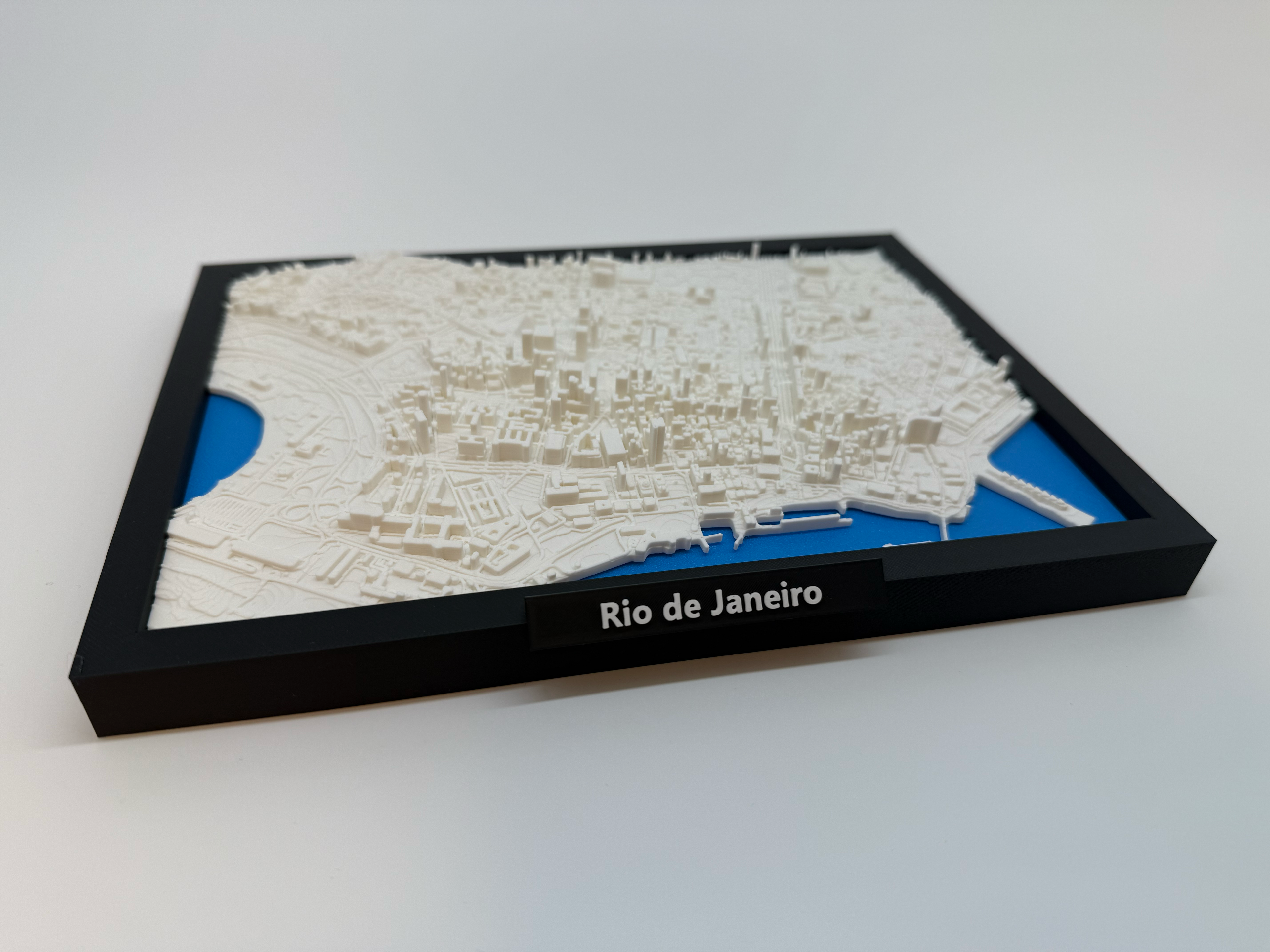 3D Printed Miniature of Rio de Janeiro – Detailed City Map and Iconic Landscape - Premium Quality