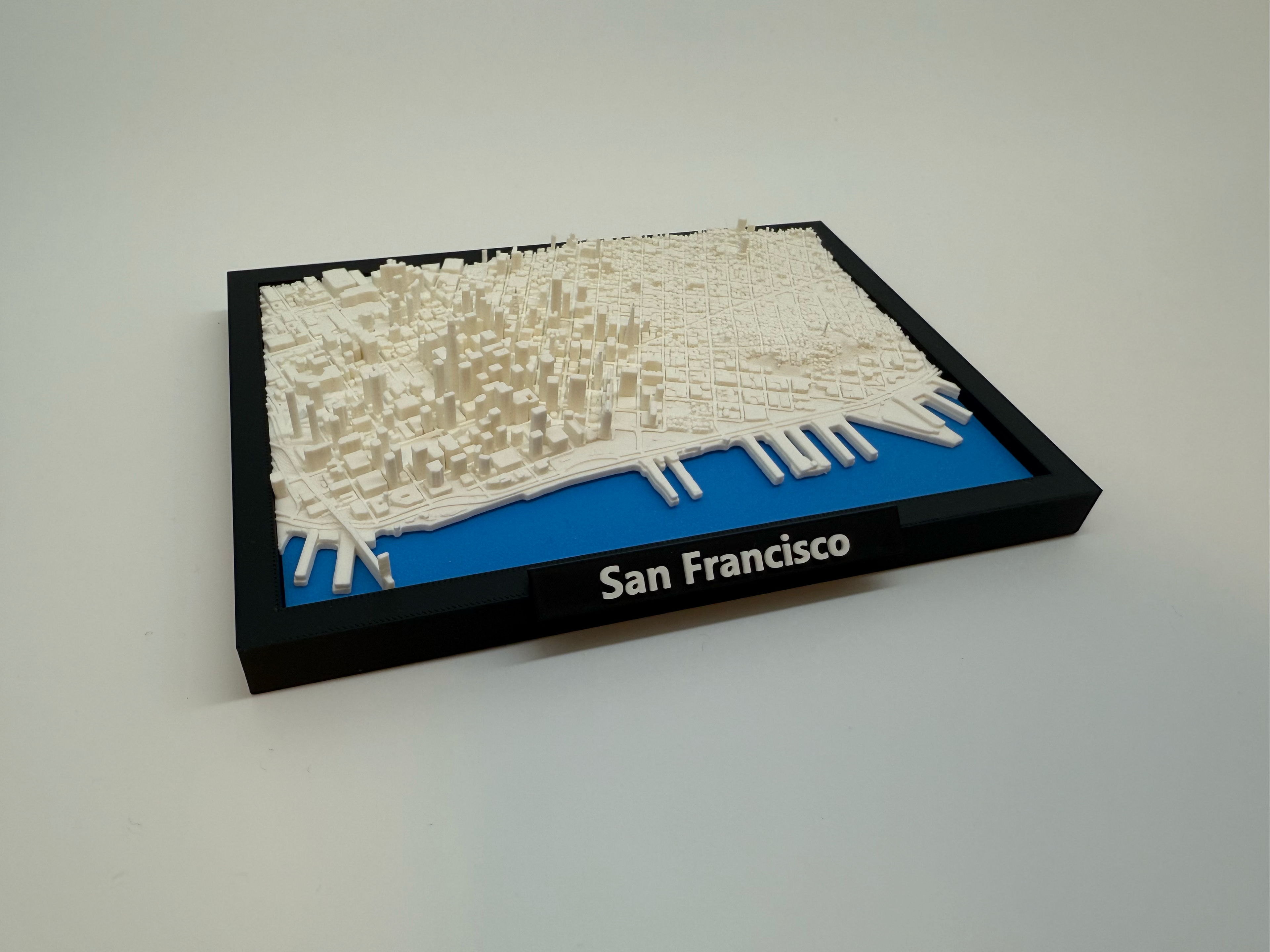 3D Printed Miniature of San Francisco – Detailed City Map and Skyline - Premium Quality
