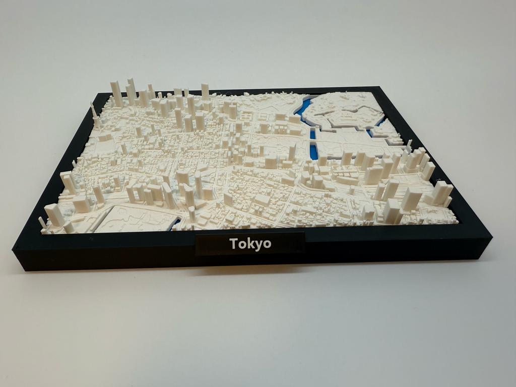 3D Printed Miniature of Tokyo – Detailed City Map and Skyline - Premium Quality