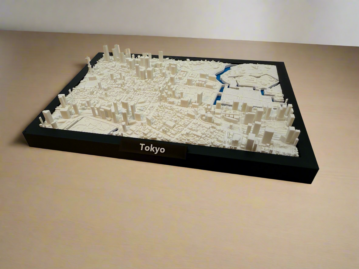3D Printed Miniature of Tokyo – Detailed City Map and Skyline - Premium Quality