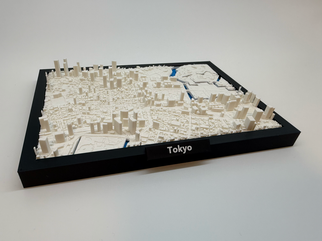 3D Printed Miniature of Tokyo – Detailed City Map and Skyline - Premium Quality