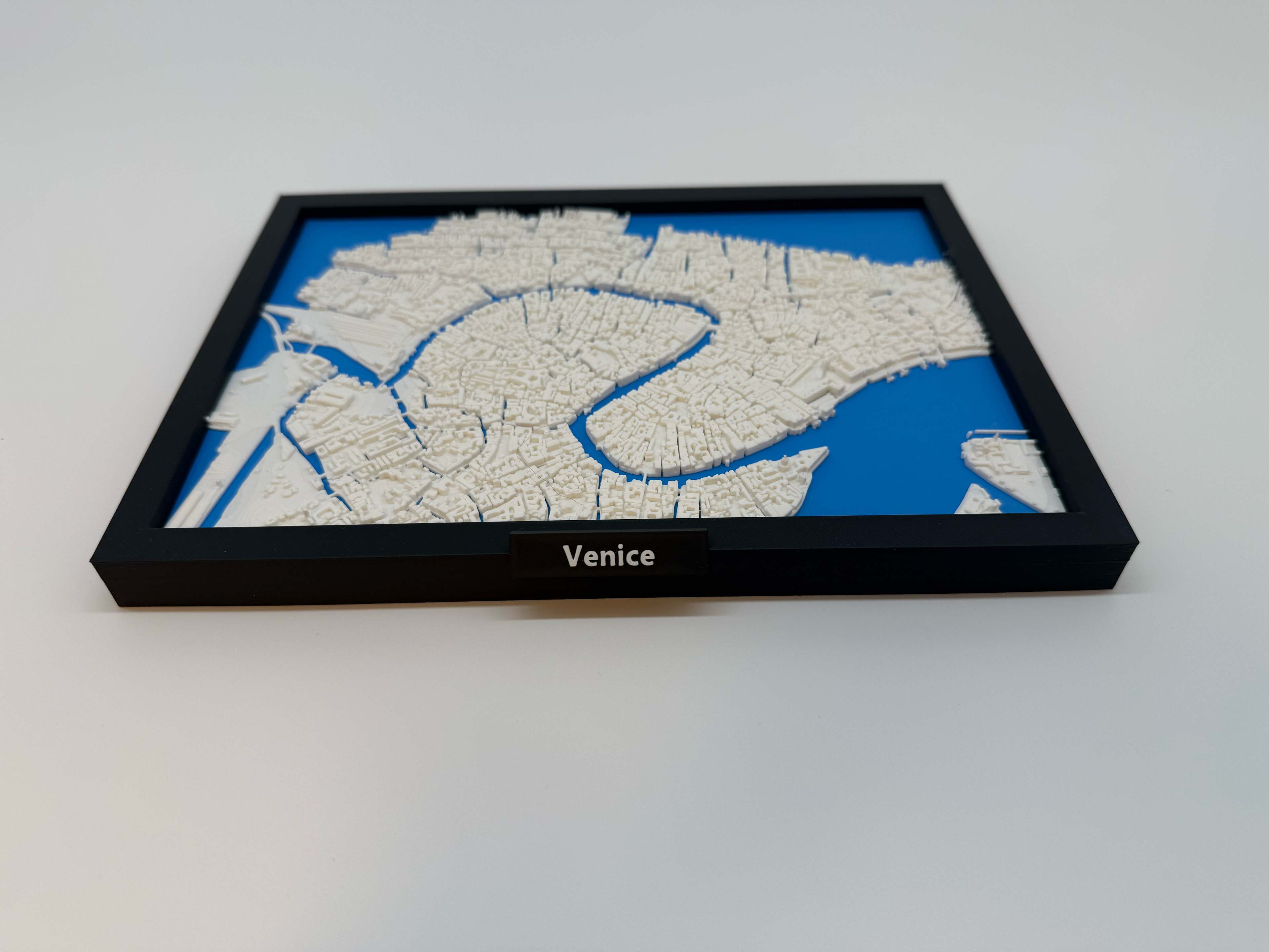 3D Printed Miniature of Venice – Detailed City Map and Canals - Premium Quality