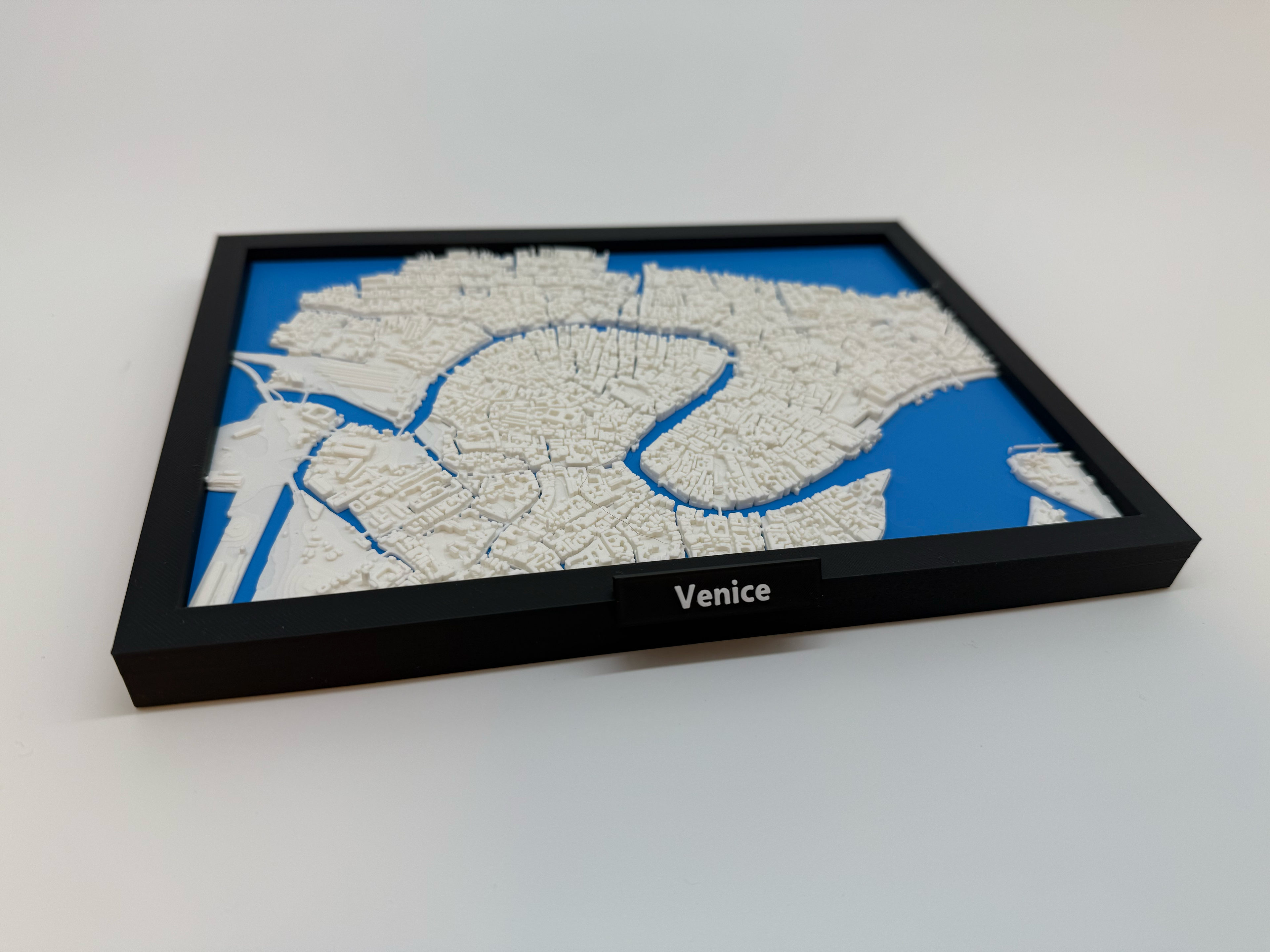 3D Printed Miniature of Venice – Detailed City Map and Canals - Premium Quality