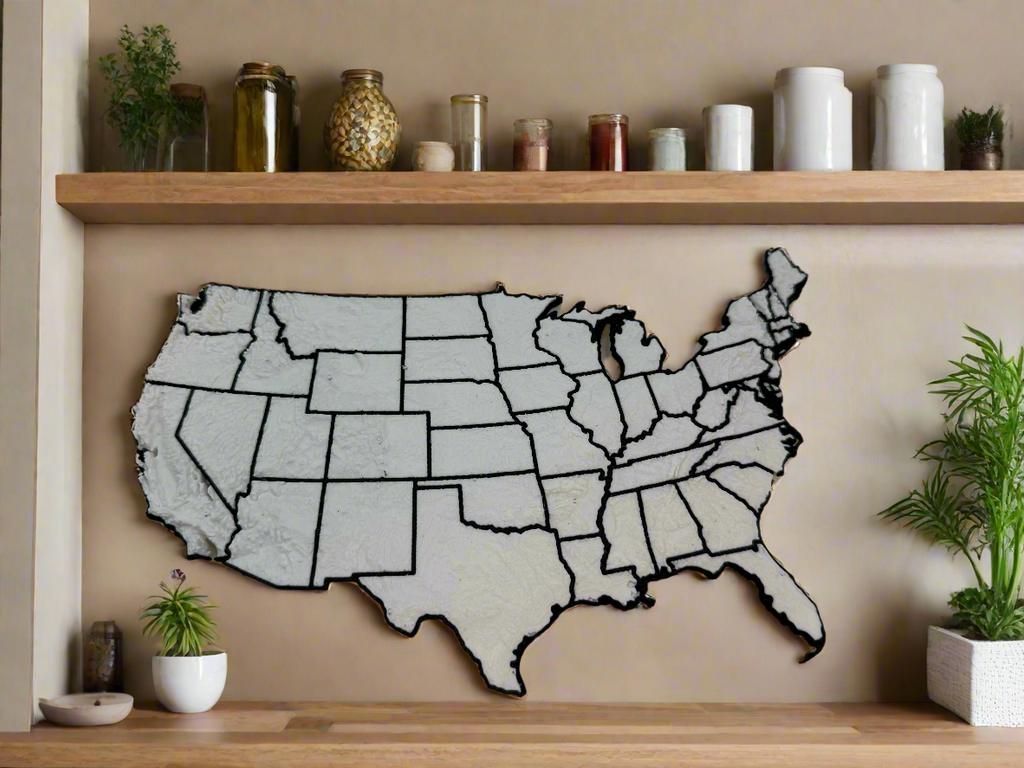 Miniature Map of United States - Premium Quality