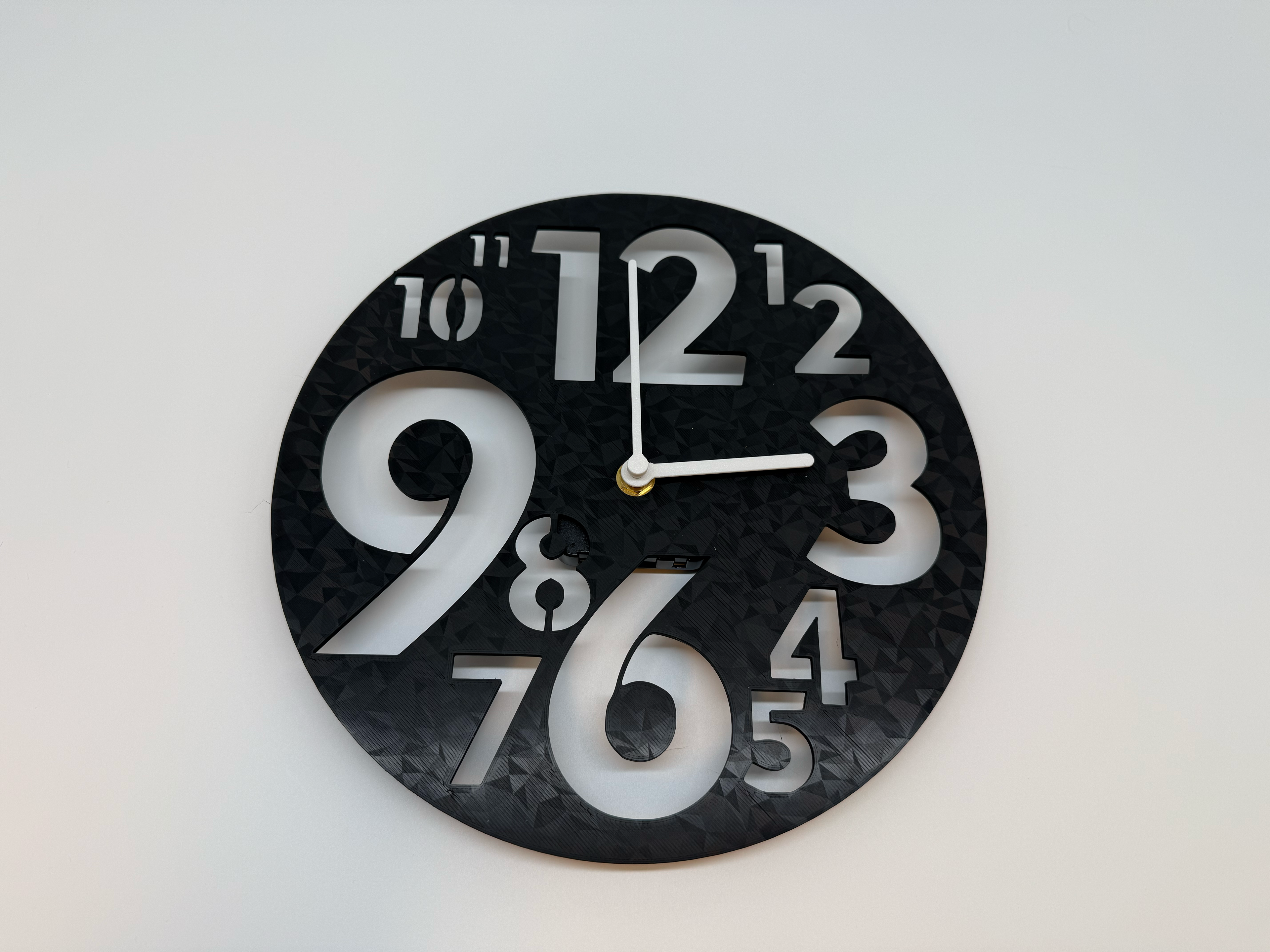 Modern Wall Clock Black/White - Premium Quality