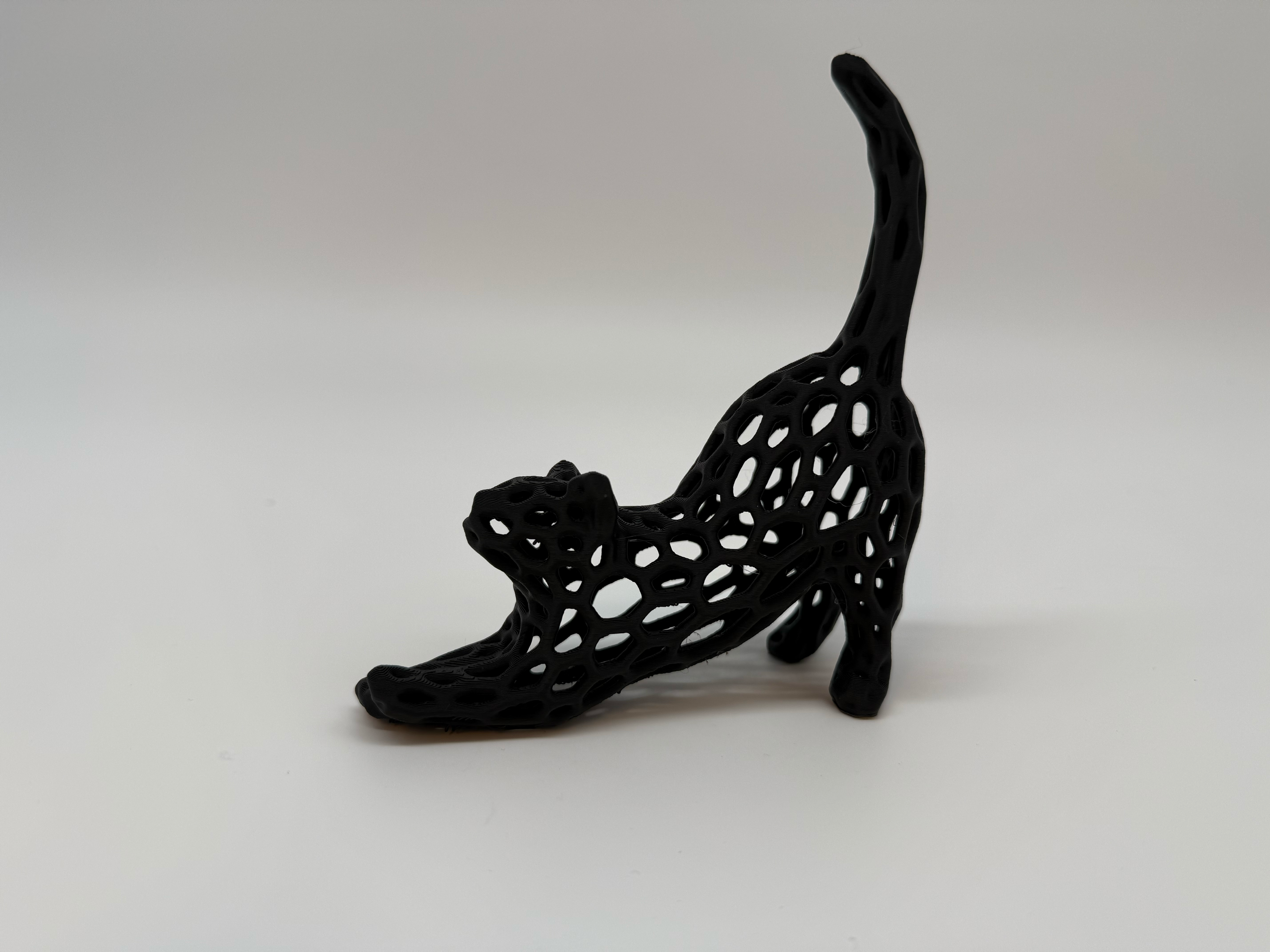 Geometric Cat Figurine - Premium Quality