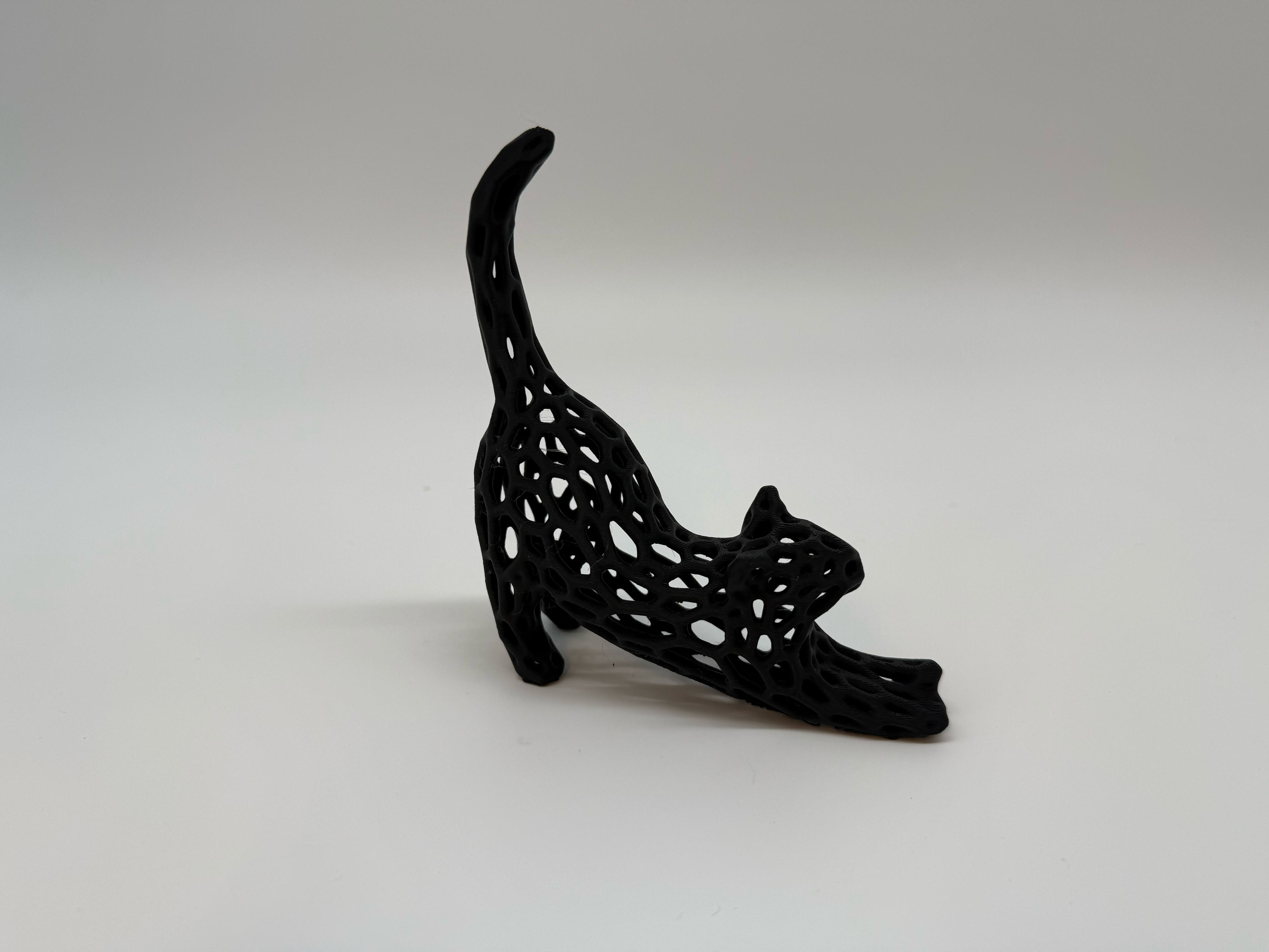 Geometric Cat Figurine - Premium Quality