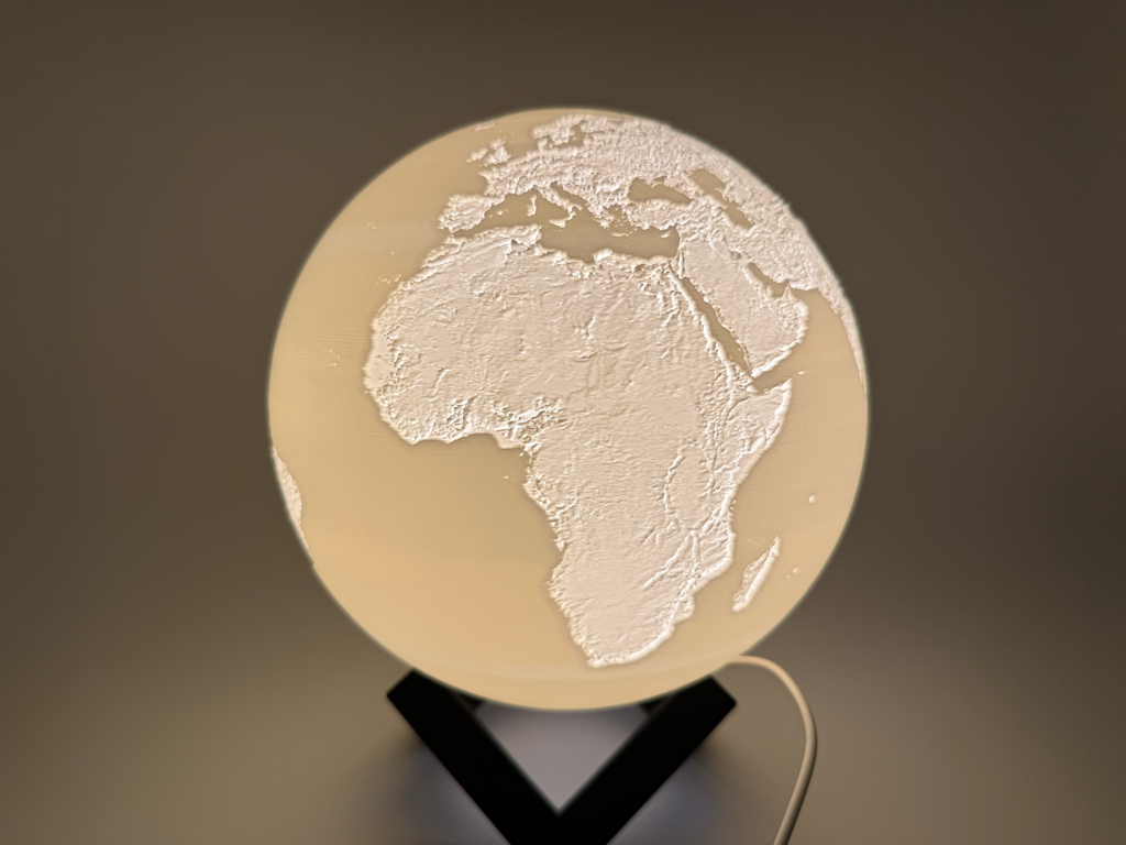 Wereldbol lamp LED wit - Premium Quality