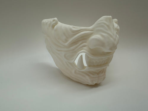 White Oni Mask – Japanese Demonic Face Mask – Premium Quality