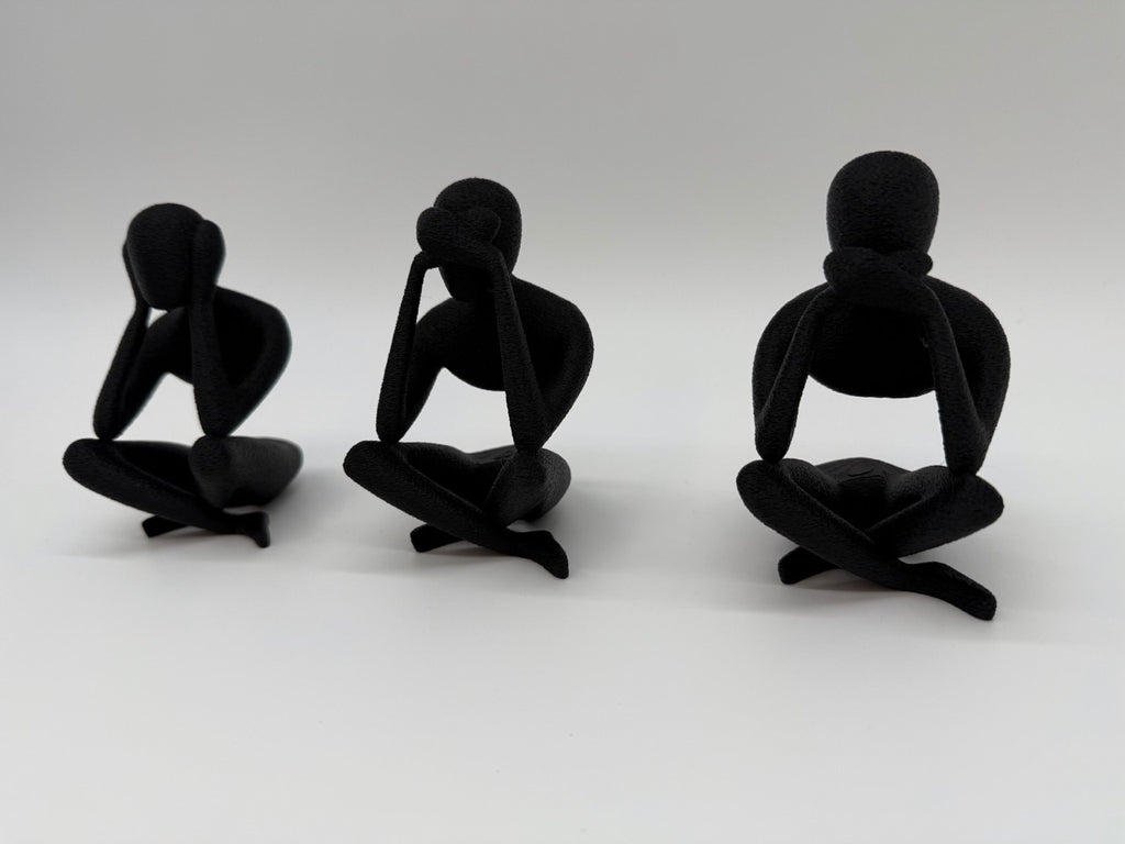 "Hear, See and Be Silent" Images – Minimalist Design - Premium Quality