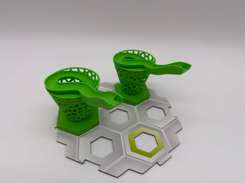 GraviTrax-kompatible Trichtertunnel – 2er-Set, Weiß – Premium-Qualität