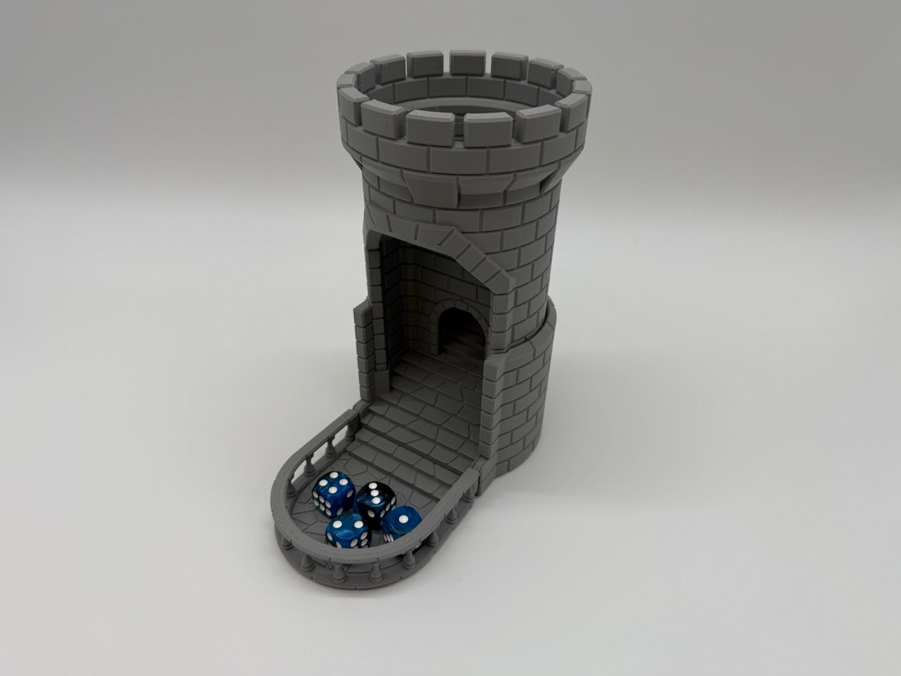 Medieval Dice Thrower – 3D Printed Dice Tower in Tower Shape - Premium Quality