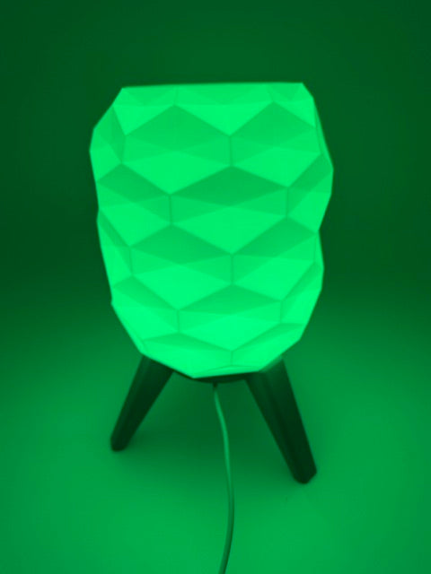 Designer Table Lamp 'Switch' with Geometric Pattern and Black Base – Modern Mood Lighting