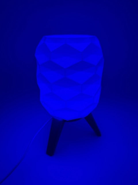 Designer Table Lamp 'Switch' with Geometric Pattern and Black Base – Modern Mood Lighting