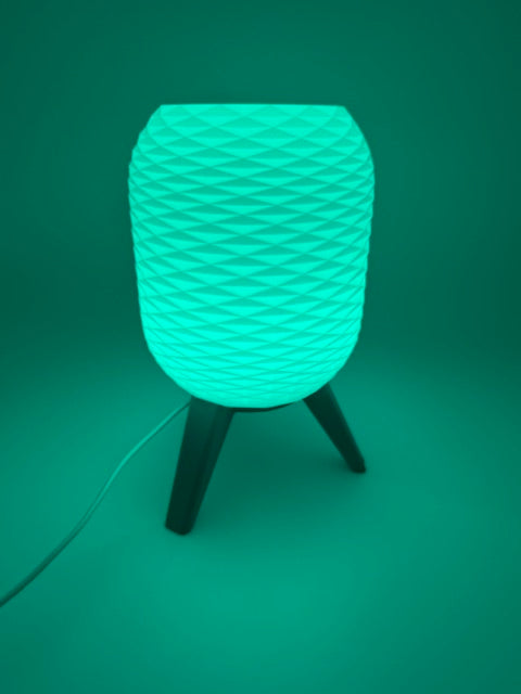 Designer Table Lamp 'Switch' with Geometric Pattern and Black Base – Modern Mood Lighting