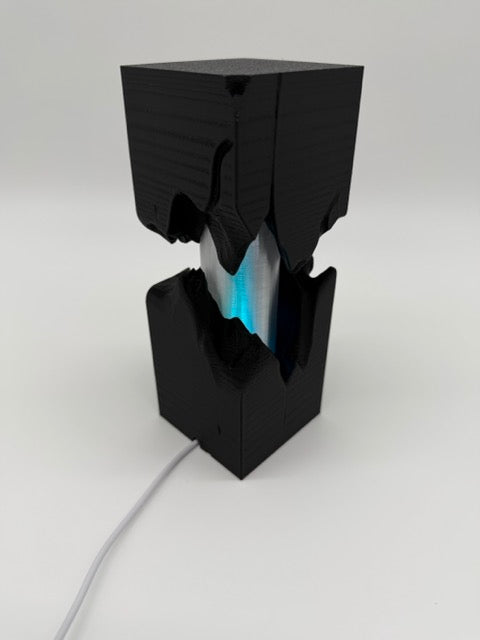 Designer Table Lamp 'Split' with Split Black Design and Color Change – Mood Lamp with Remote Control