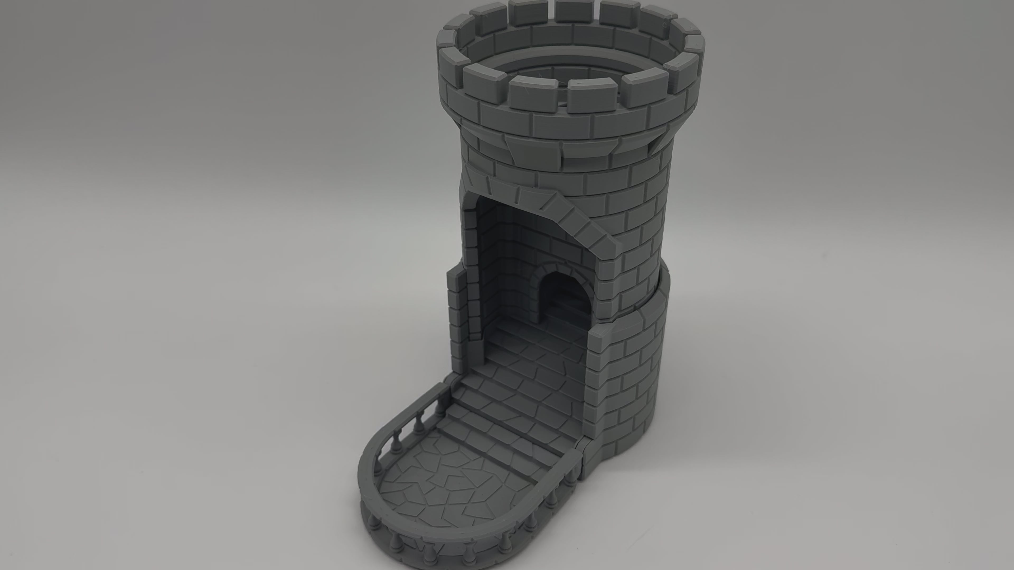 Medieval Dice Thrower – 3D Printed Dice Tower in Tower Shape - Premium Quality