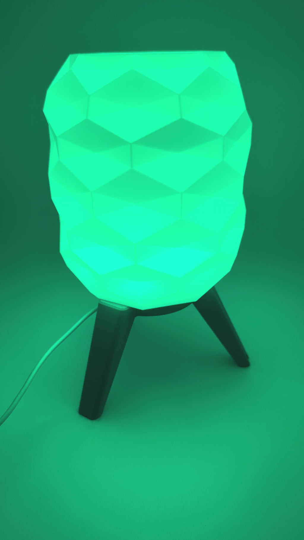 Designer Table Lamp 'Switch' with Geometric Pattern and Black Base – Modern Mood Lighting