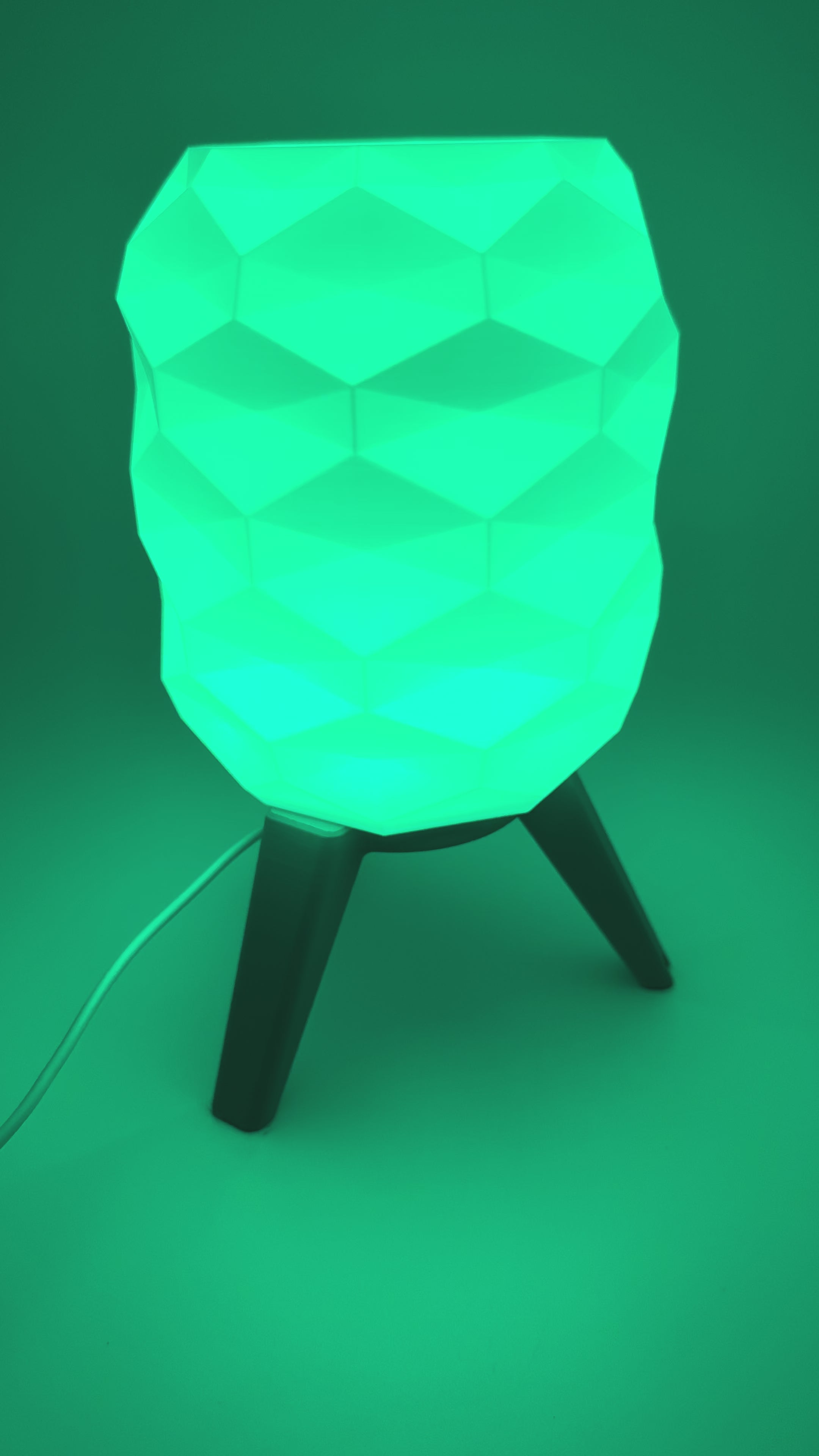 Designer Table Lamp 'Switch' with Geometric Pattern and Black Base – Modern Mood Lighting